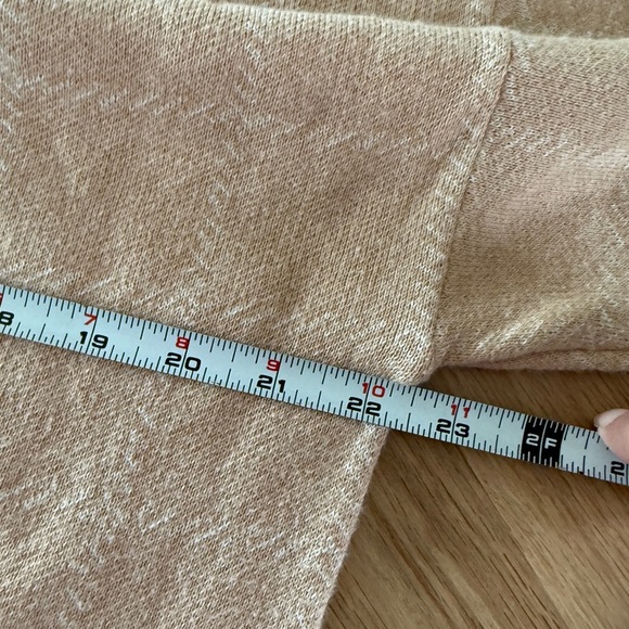 Lunya Cozy Cotton Silk Blend Windowpane Beige Sweater {XS} - Picture 7 of 9